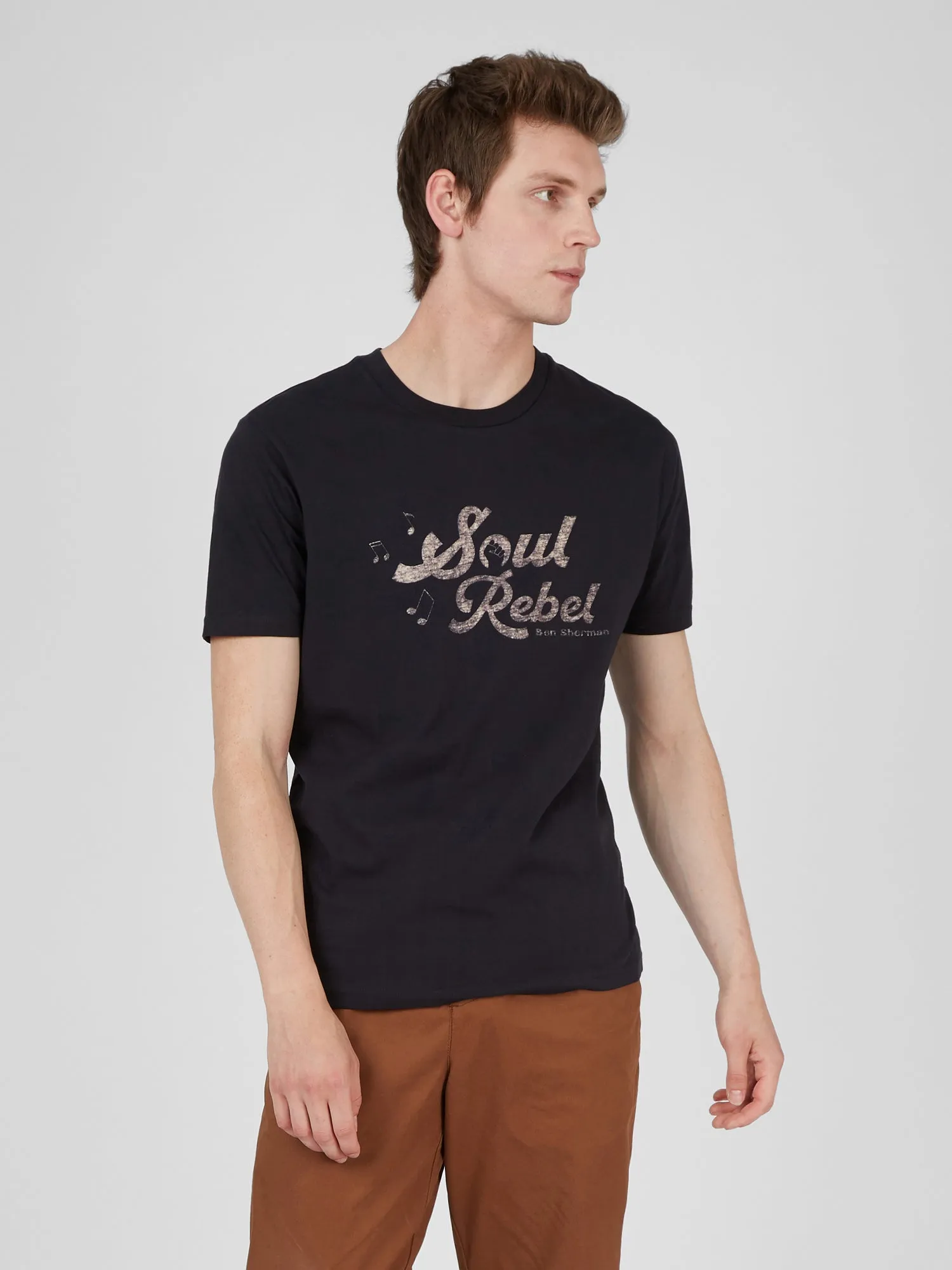 Retro Type Graphic Tee - Black sold by Ben Sherman