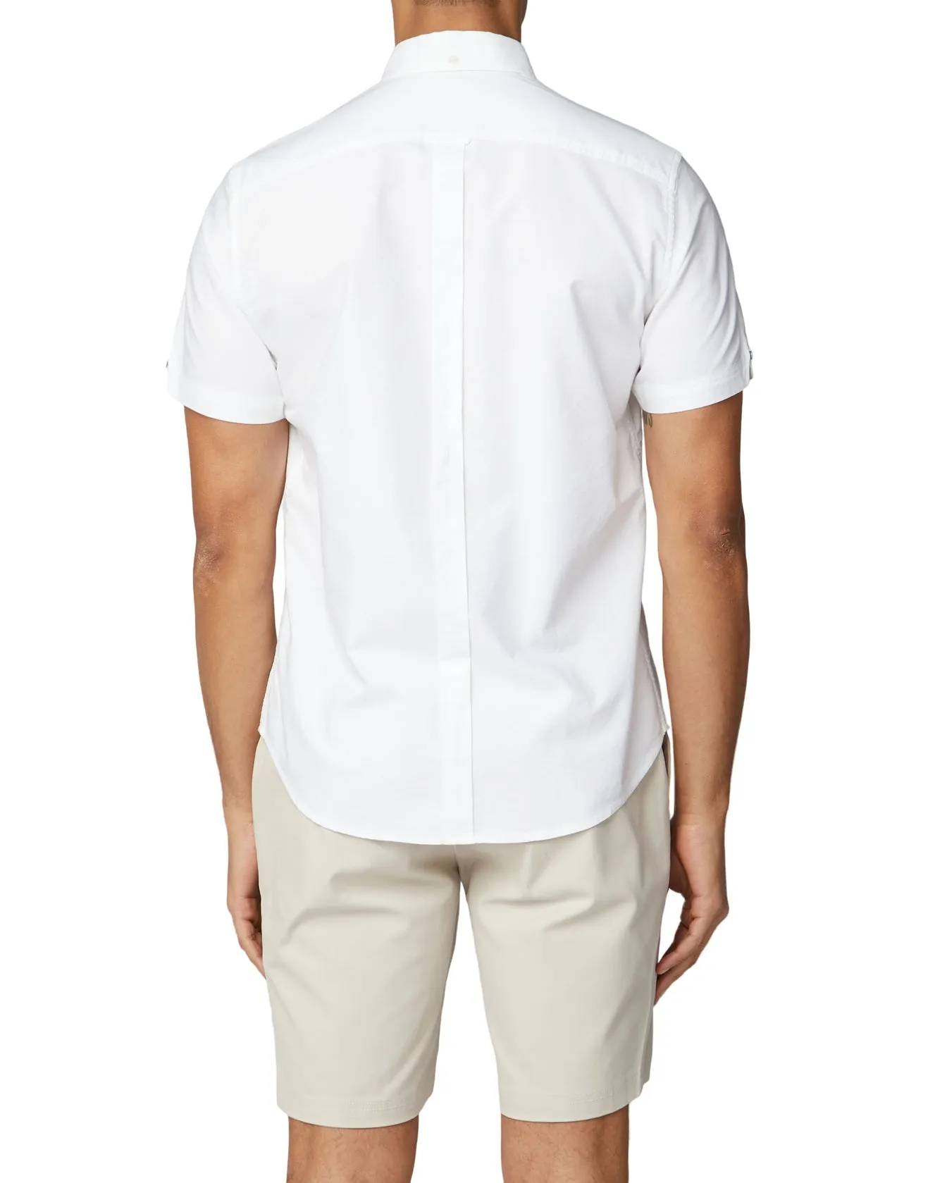 Short-Sleeve Signature Oxford Shirt - White sold by Ben Sherman product image thumbnail 2