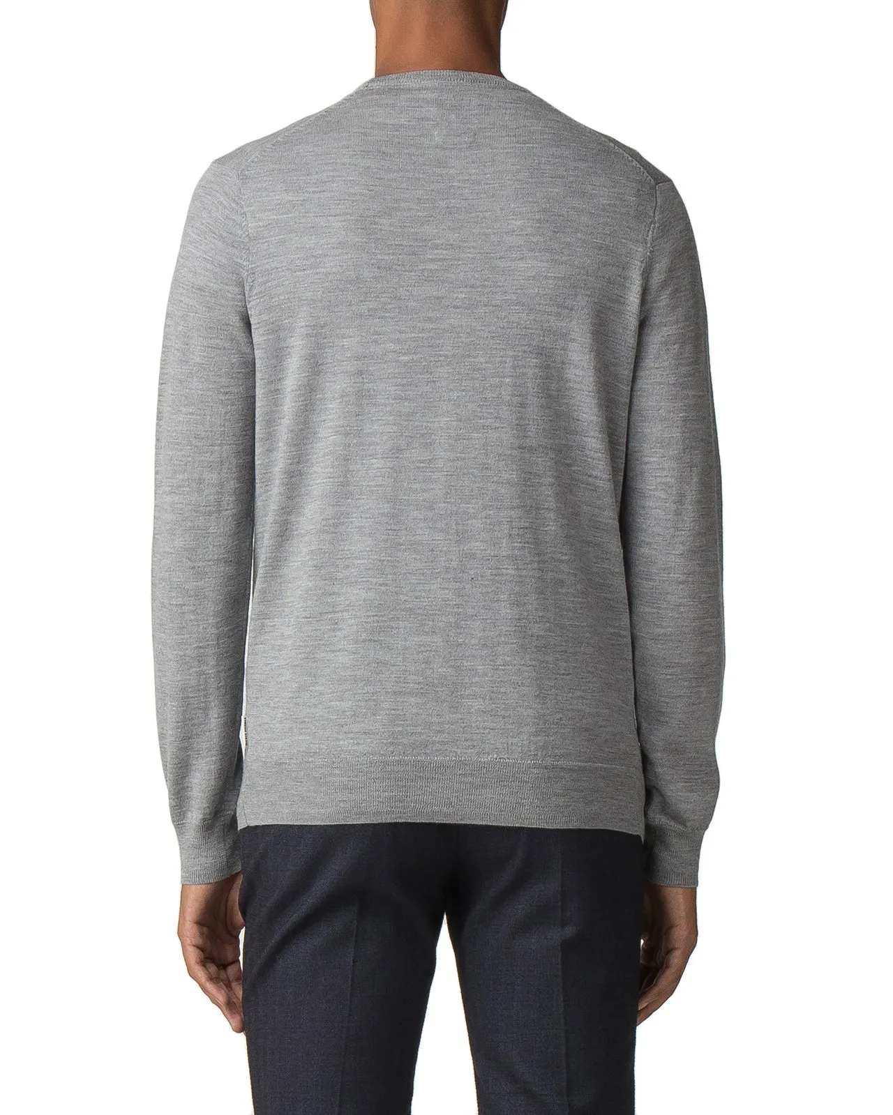 Merino Crewneck Sweater - Mid Grey Marl sold by Ben Sherman product image thumbnail 2