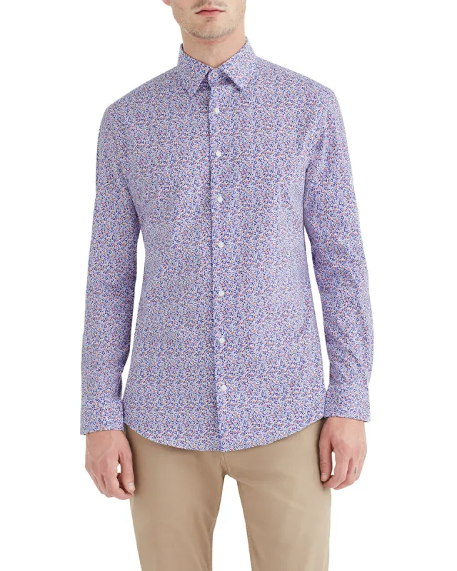 Stretch Multi Abstract Print Slim Fit Dress Shirt sold by Ben Sherman