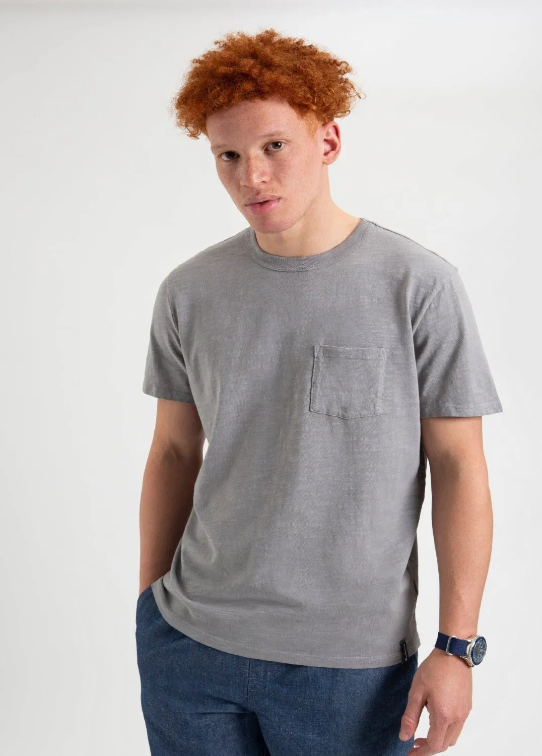 Garment Dye Beatnik T-Shirt - Zinc sold by Ben Sherman product image thumbnail 5