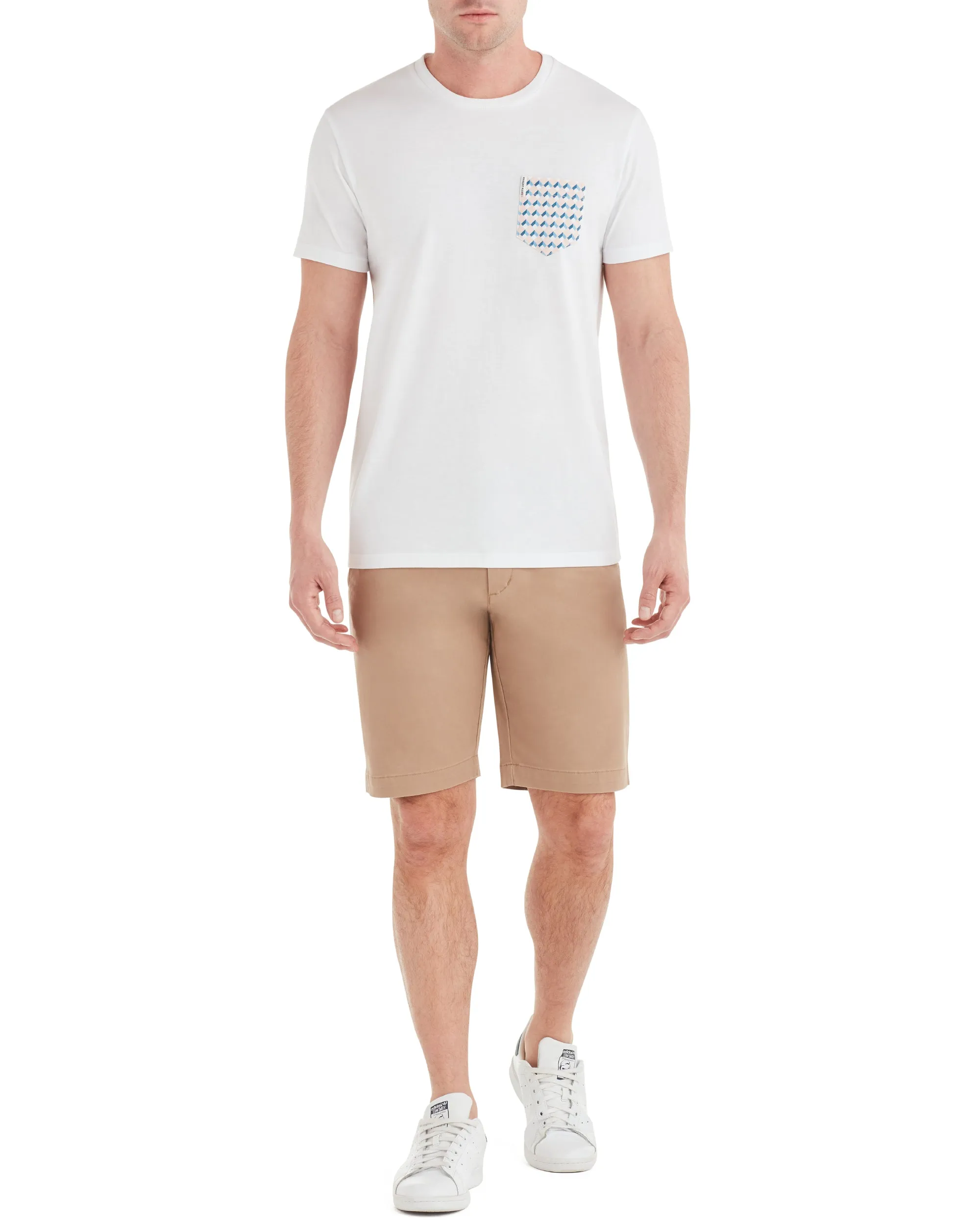 Brushed Stretch Cotton Short - Stone sold by Ben Sherman product image thumbnail 4