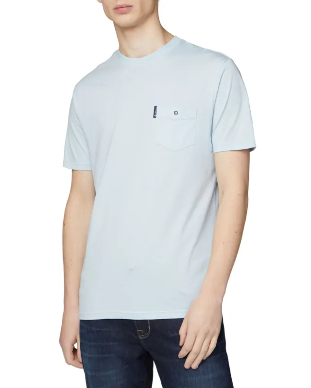 Organic Cotton Signature Pocket Tee - Sky sold by Ben Sherman