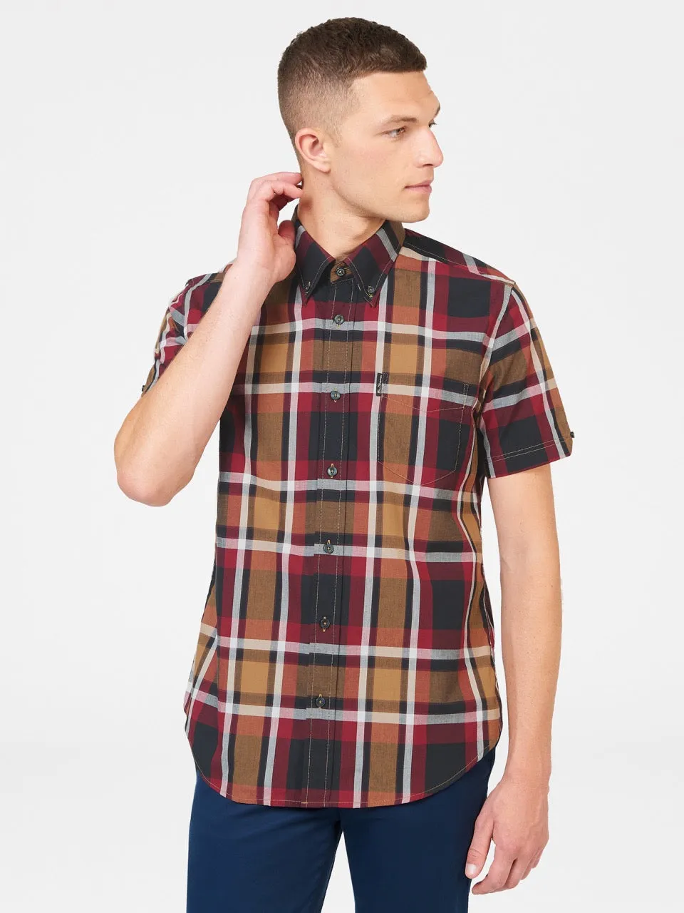 Block Check Shirt - Red sold by Ben Sherman product image thumbnail 4