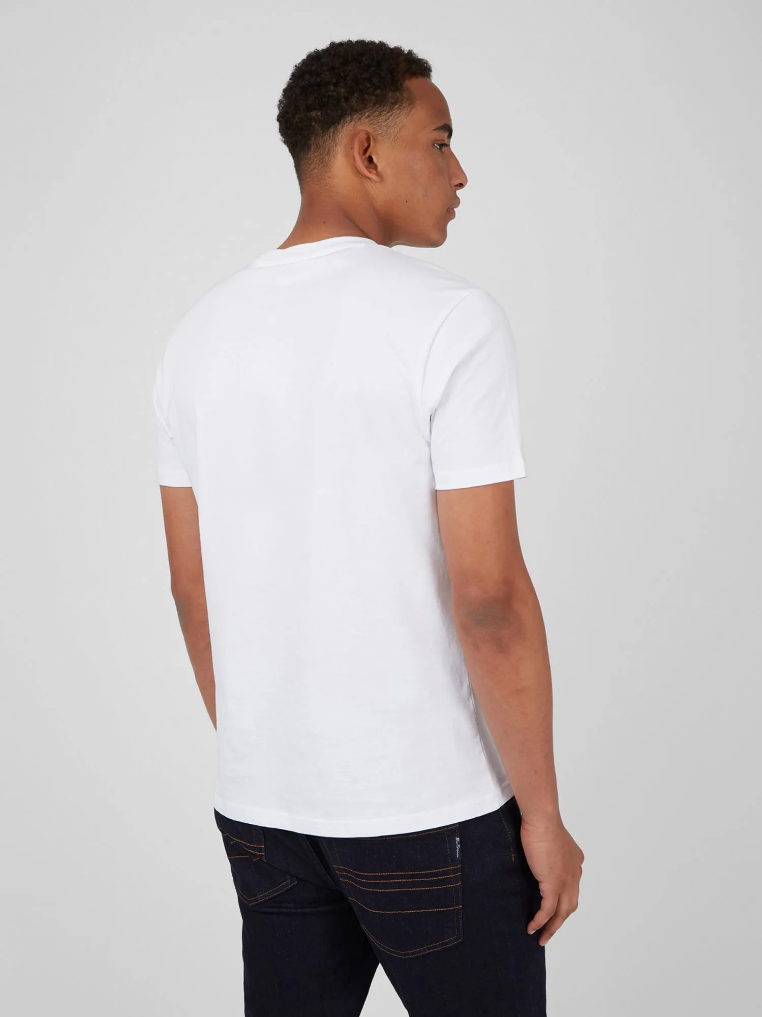 Chest Stripe Logo Tee - White sold by Ben Sherman product image thumbnail 2