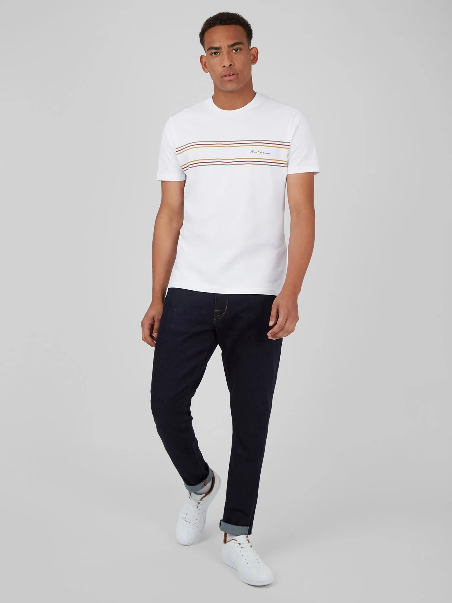 Chest Stripe Logo Tee - White sold by Ben Sherman product image thumbnail 4