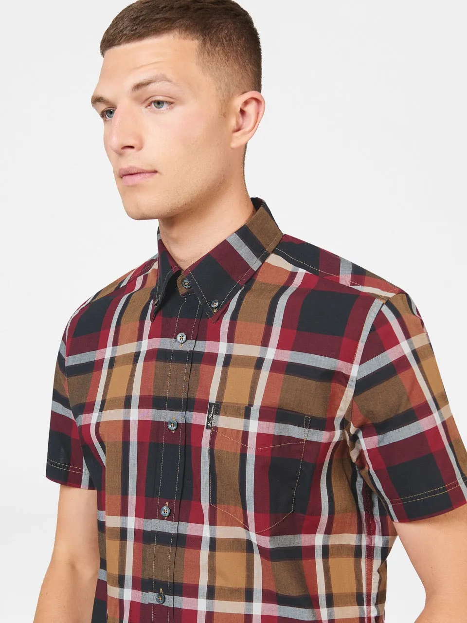 Block Check Shirt - Red sold by Ben Sherman product image thumbnail 3