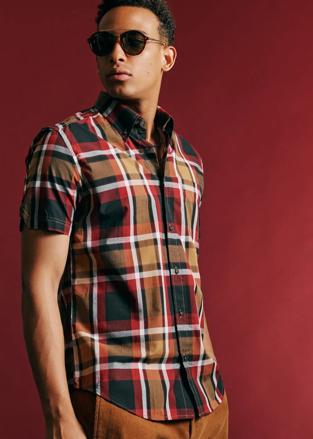 Block Check Shirt - Red sold by Ben Sherman product image thumbnail 2
