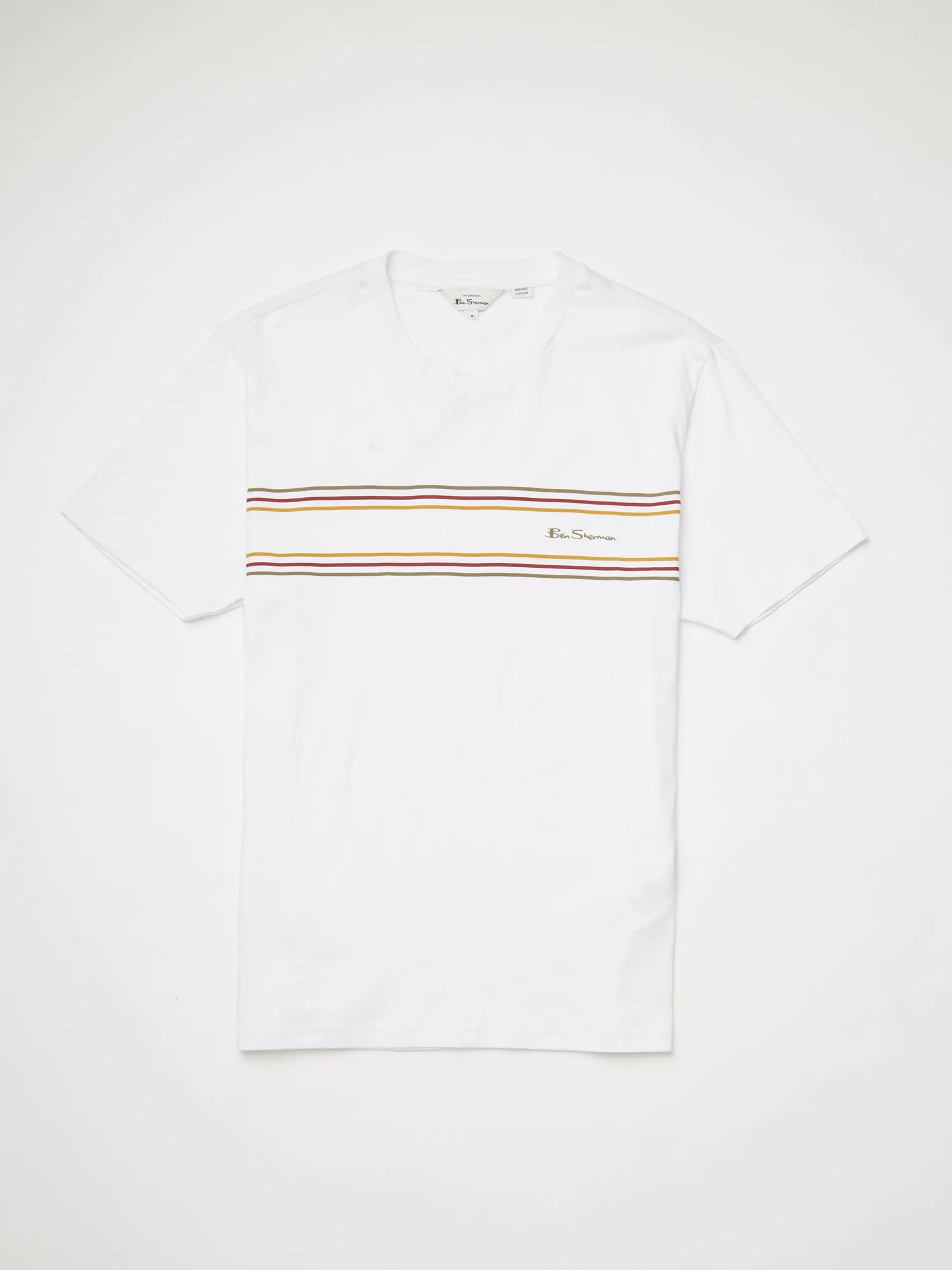 Chest Stripe Logo Tee - White sold by Ben Sherman product image thumbnail 5