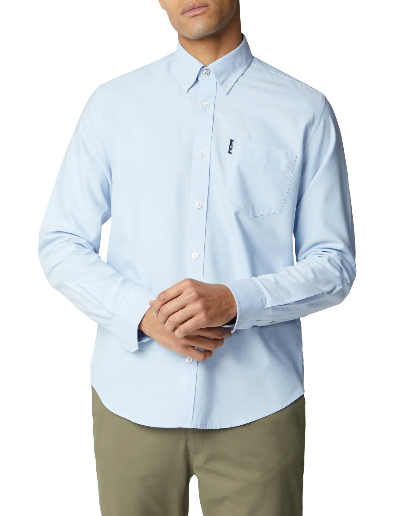 Long-Sleeve Signature Oxford Shirt - Sky sold by Ben Sherman