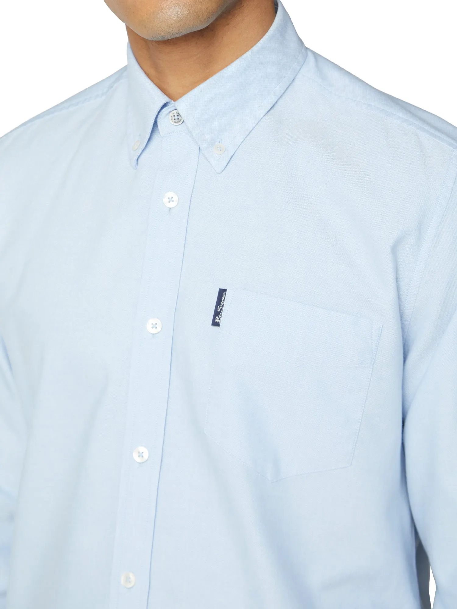 Long-Sleeve Signature Oxford Shirt - Sky sold by Ben Sherman product image thumbnail 3