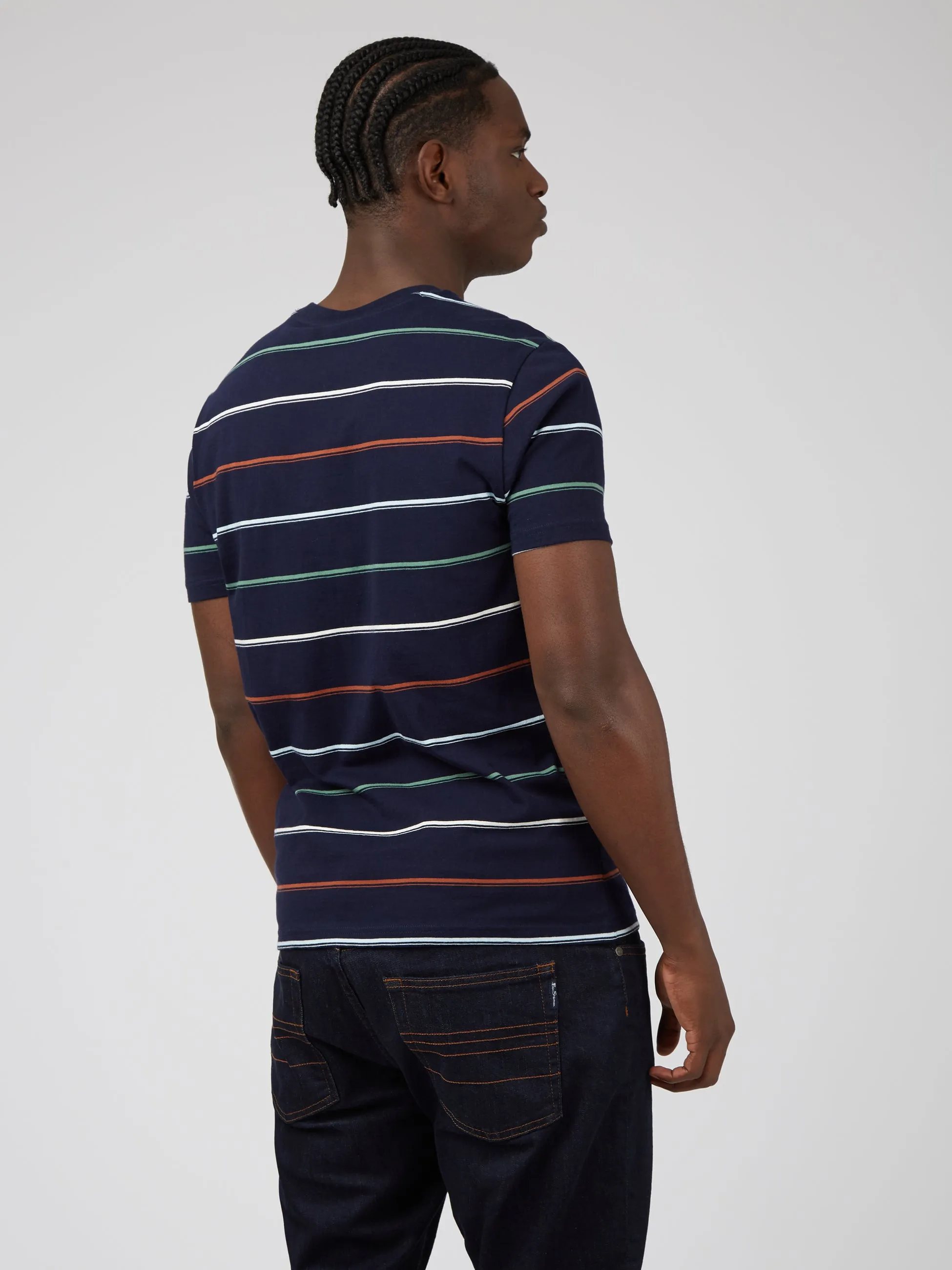 Fine Stripe Tee - Marine sold by Ben Sherman product image thumbnail 4