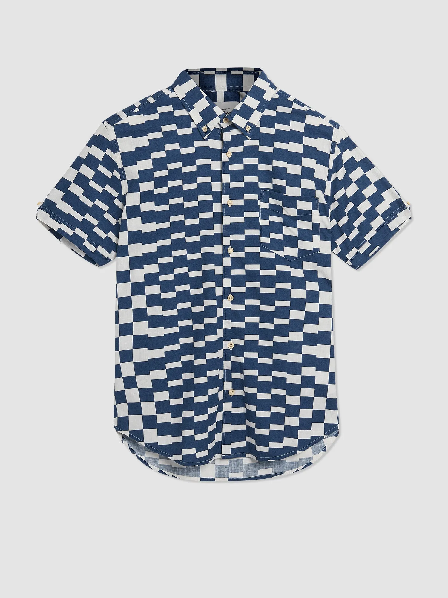 Large Geo Print Short-Sleeve Shirt sold by Ben Sherman product image thumbnail 3