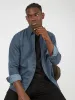 Long-Sleeve Geo-Print Corduroy Shirt - Petrol sold by Ben Sherman
