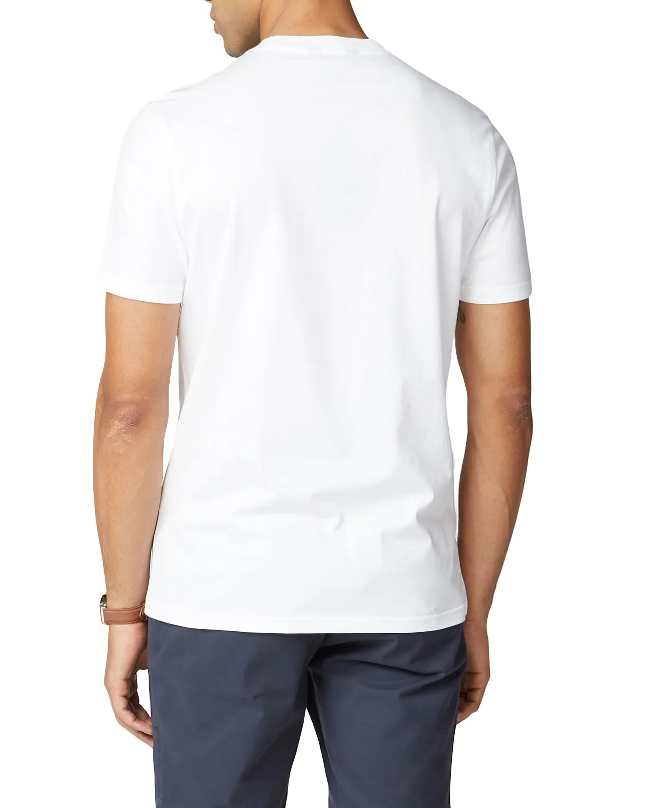 Printed Chest Stripe Tee - White sold by Ben Sherman product image thumbnail 2