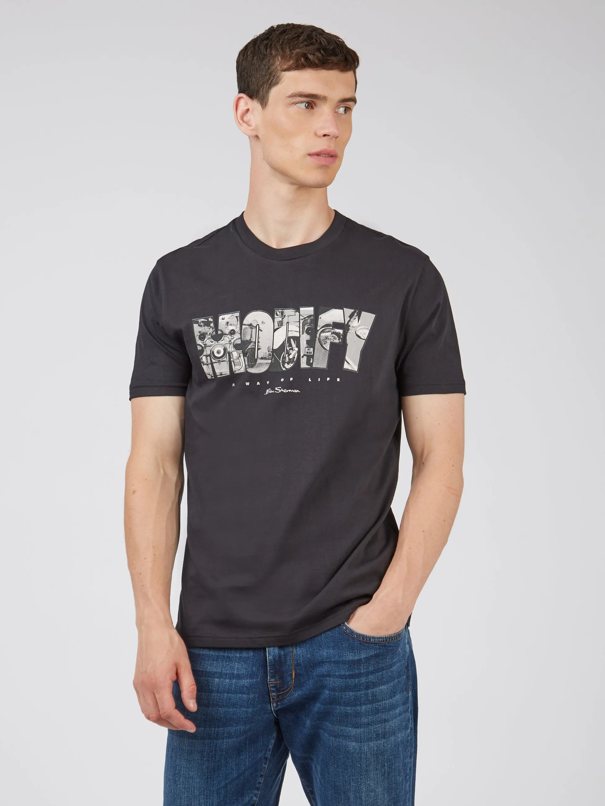 Organic Jersey Culture Graphic Tee - Black sold by Ben Sherman product image thumbnail 4