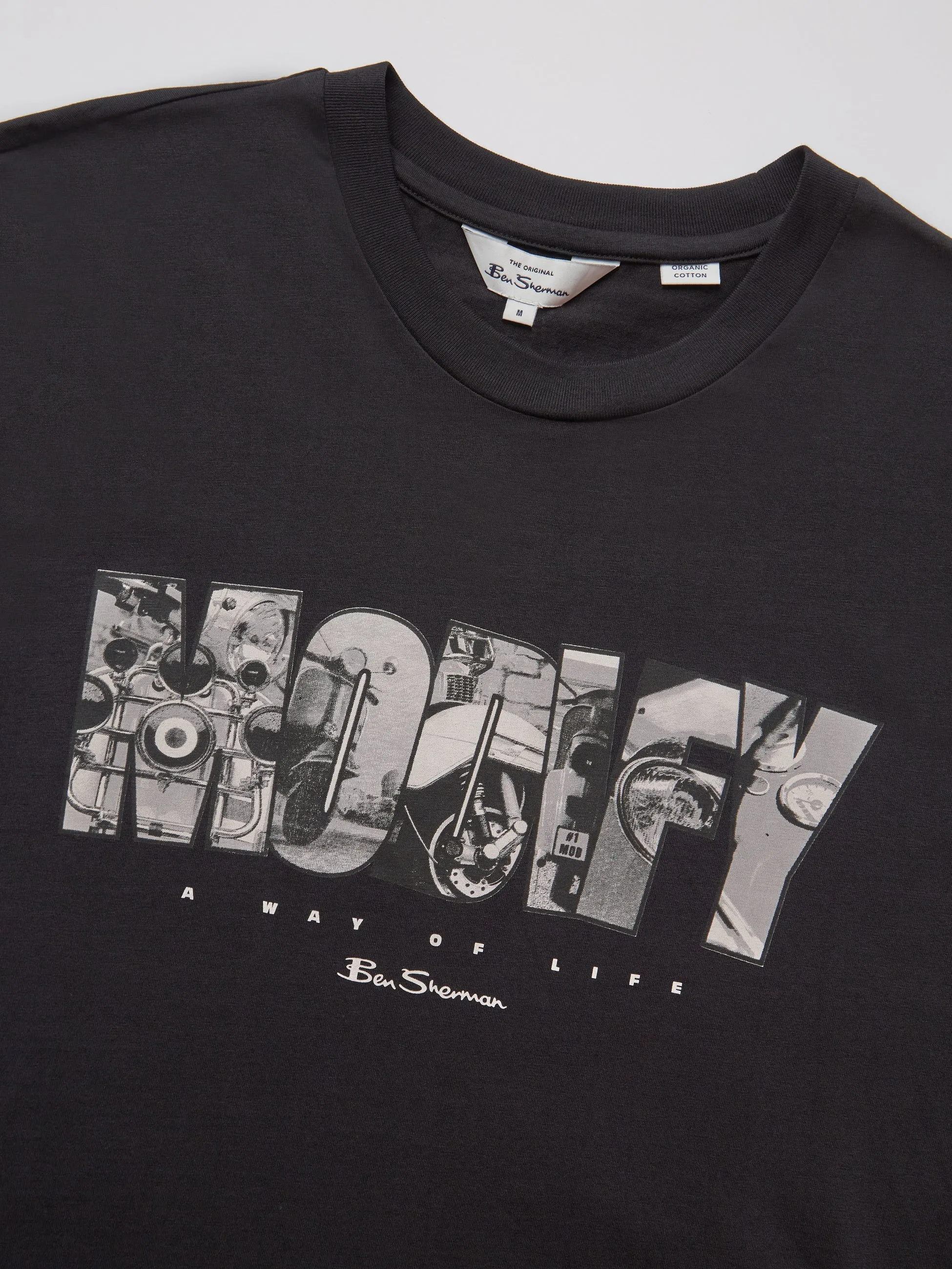 Organic Jersey Culture Graphic Tee - Black sold by Ben Sherman product image thumbnail 2