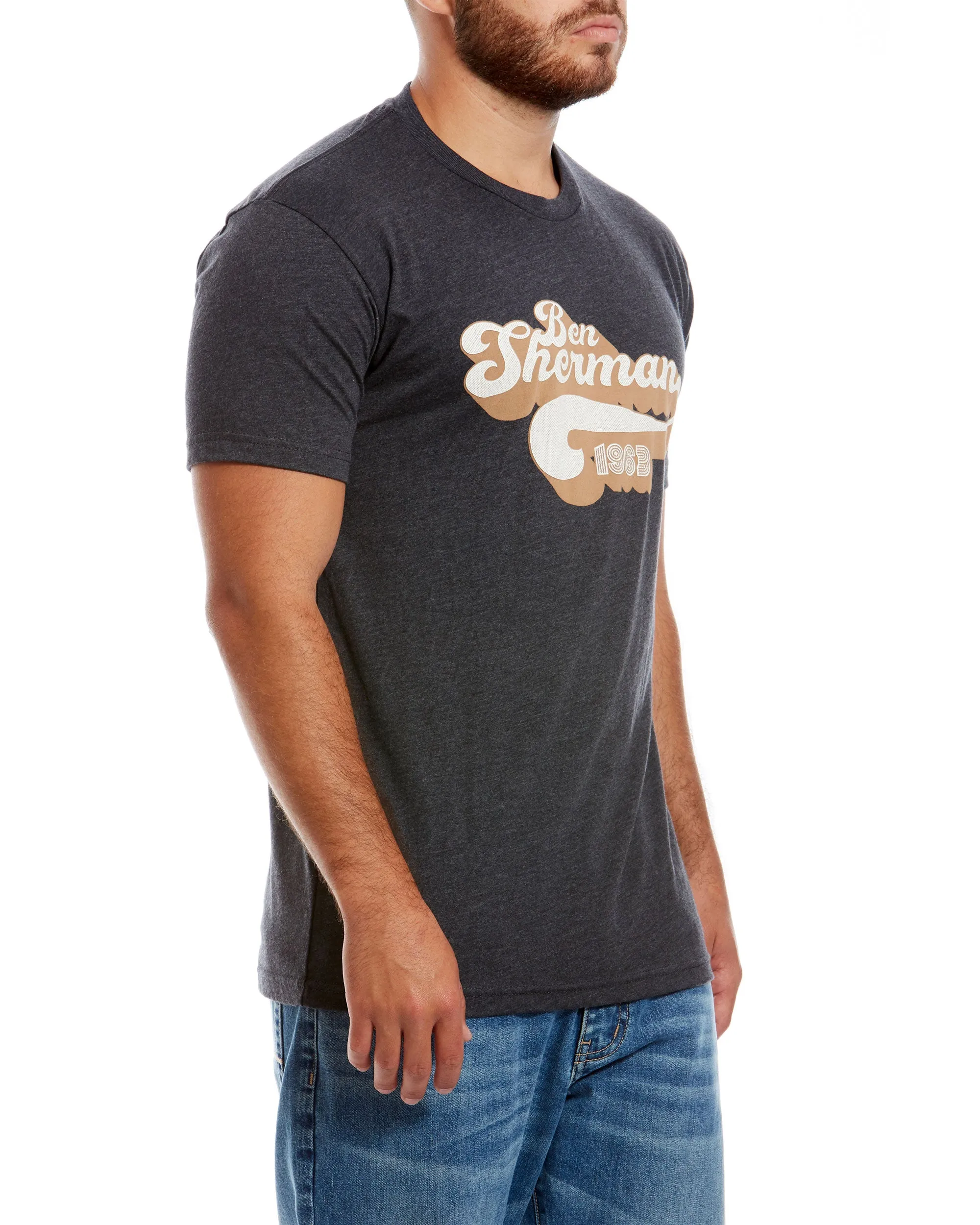 Drop Shadow Graphic Tee - Charcoal sold by Ben Sherman product image thumbnail 2