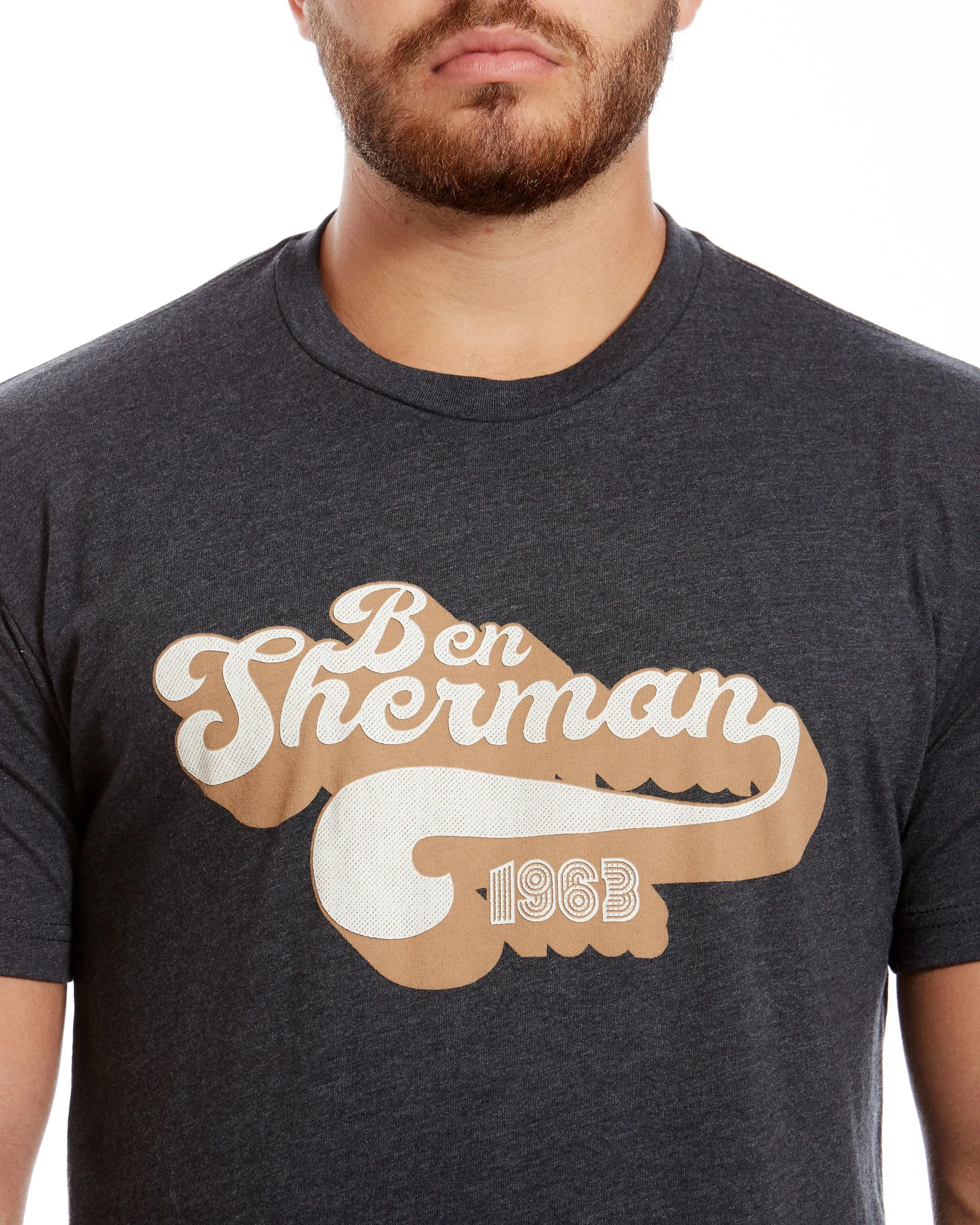 Drop Shadow Graphic Tee - Charcoal sold by Ben Sherman product image thumbnail 4