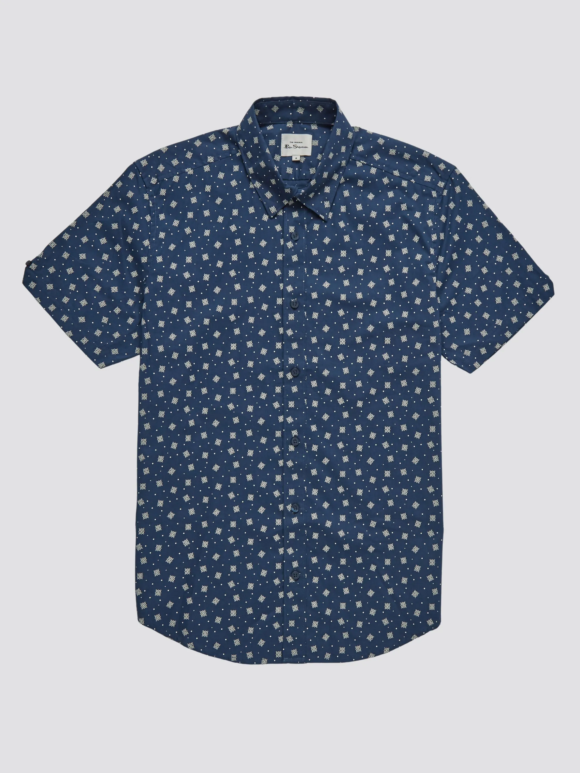 Scatter Print Short-Sleeve Shirt - Dark Blue sold by Ben Sherman product image thumbnail 4