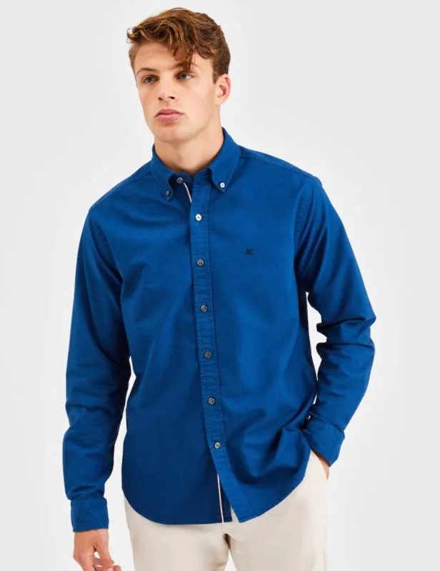 Beatnik Oxford Garment Dye Shirt - Cool Indigo sold by Ben Sherman