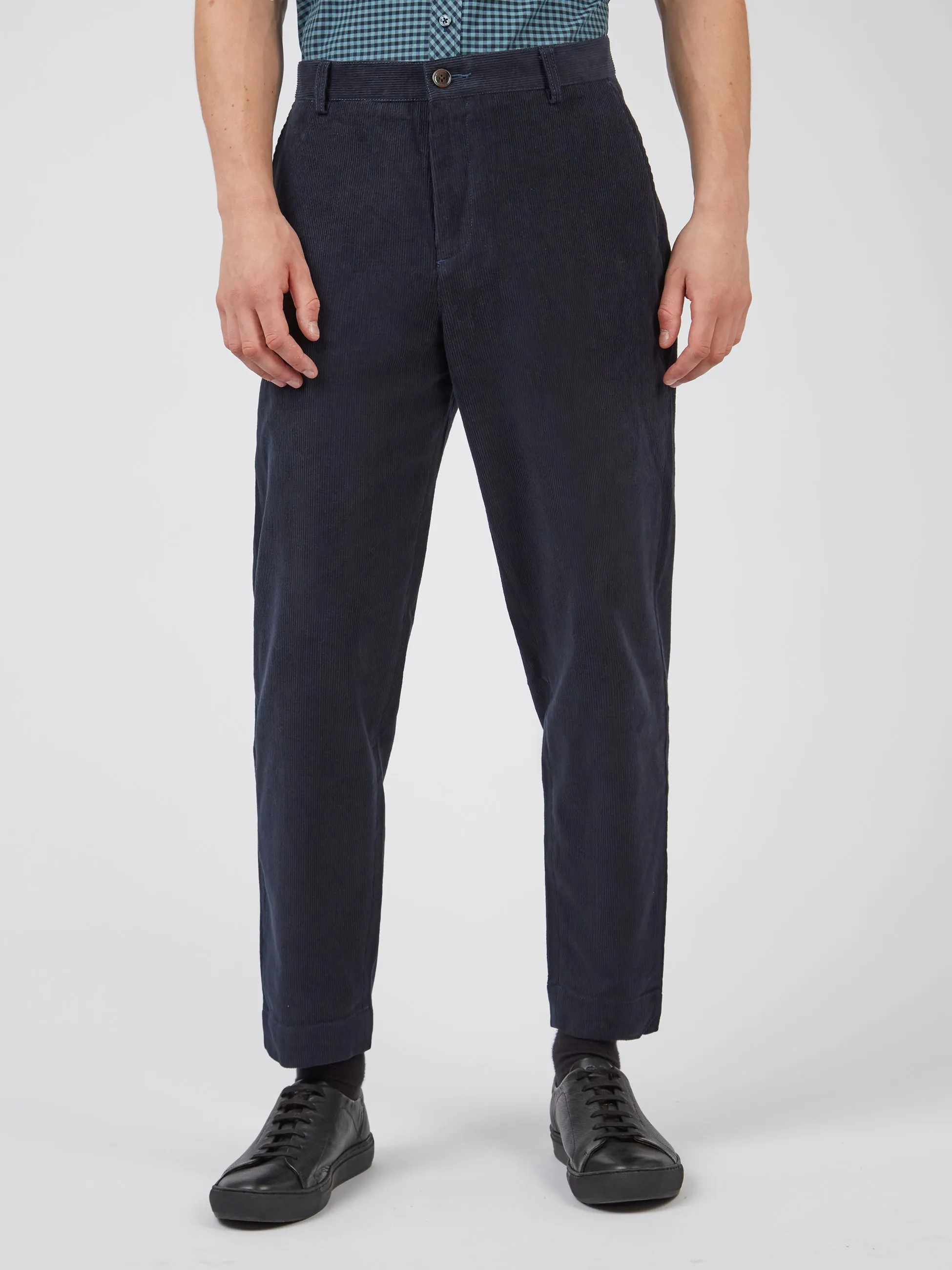 Tapered Corduroy Trouser - Midnight sold by Ben Sherman