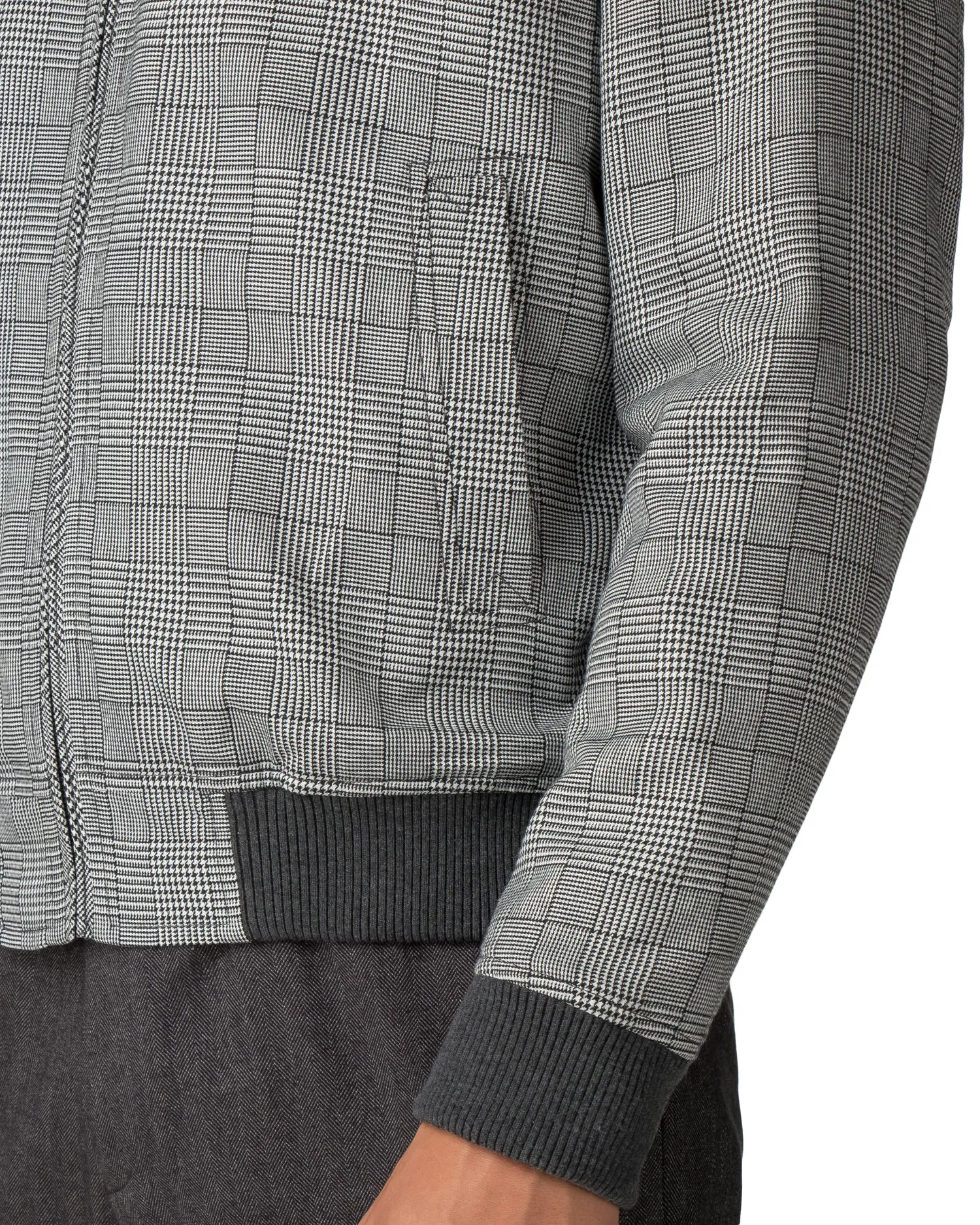 Checked Bomber Jacket - Black sold by Ben Sherman product image thumbnail 3
