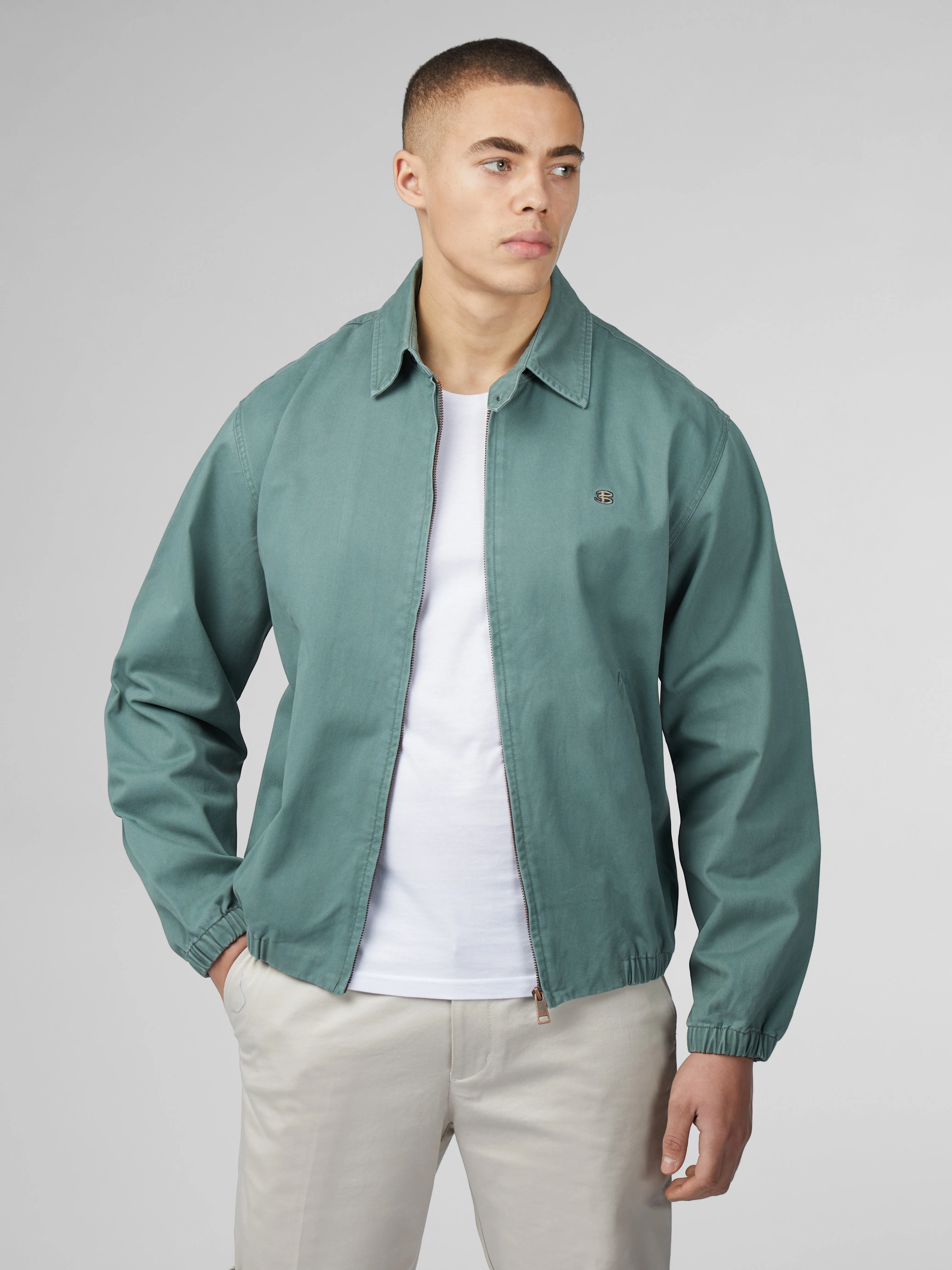 B by Ben Sherman Sports Blouson Jacket - Sage sold by Ben Sherman product image thumbnail 2