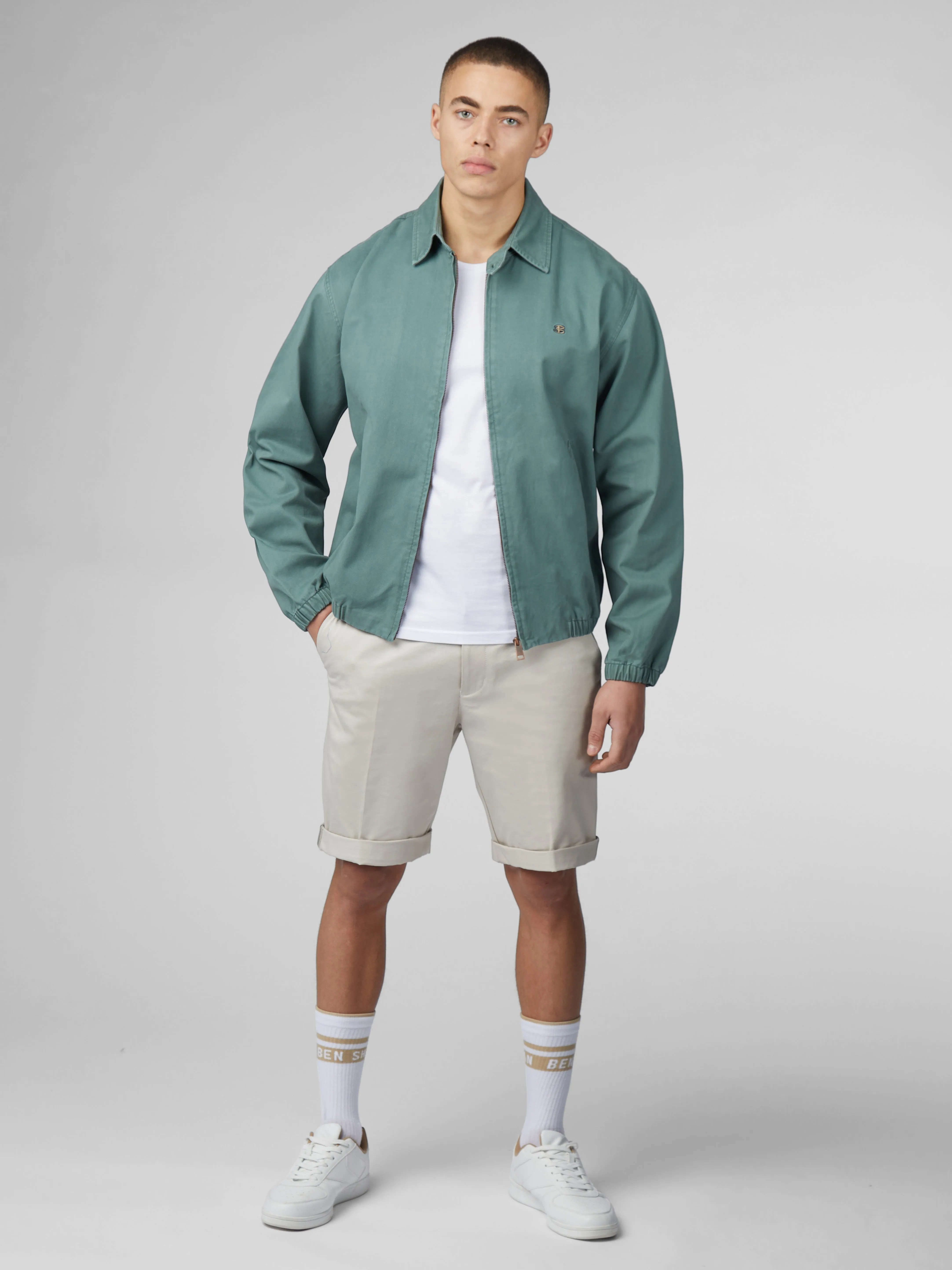B by Ben Sherman Sports Blouson Jacket - Sage sold by Ben Sherman product image thumbnail 3