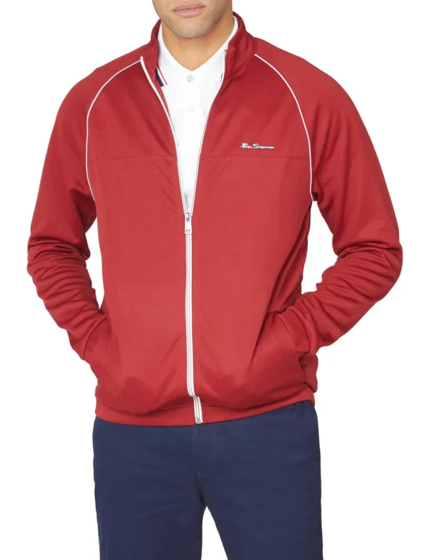 Tricot Zip-Through Track Jacket - Red sold by Ben Sherman