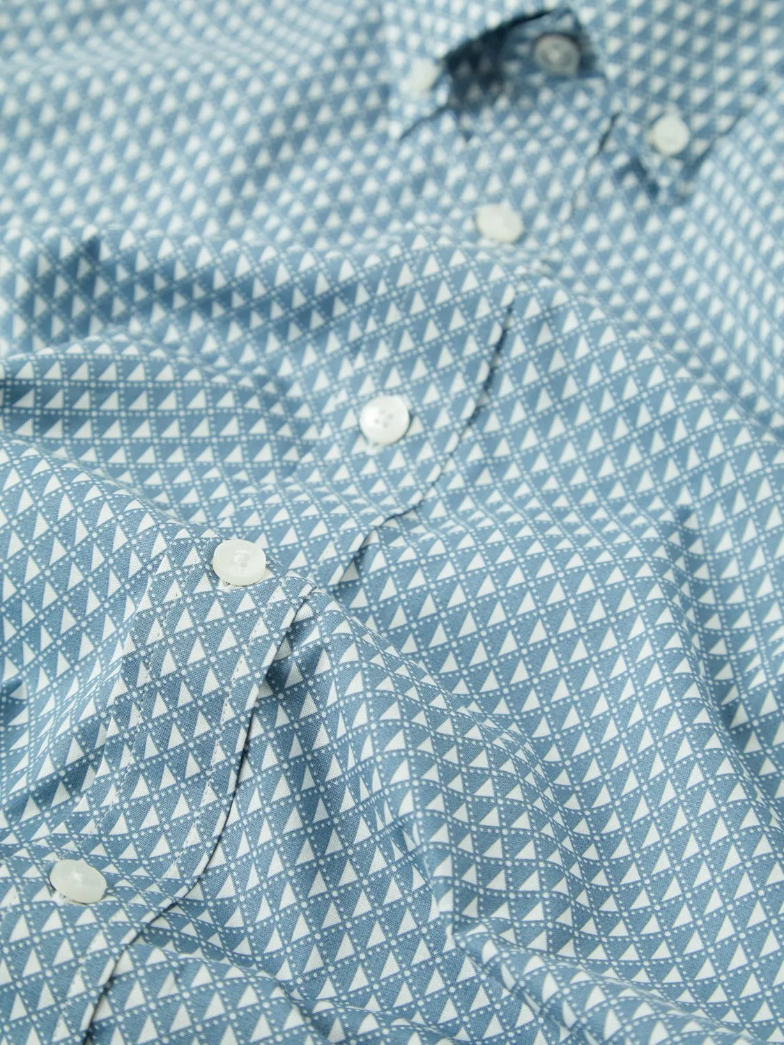 Geo Spot Print Shirt - Blue Shadow sold by Ben Sherman product image thumbnail 2