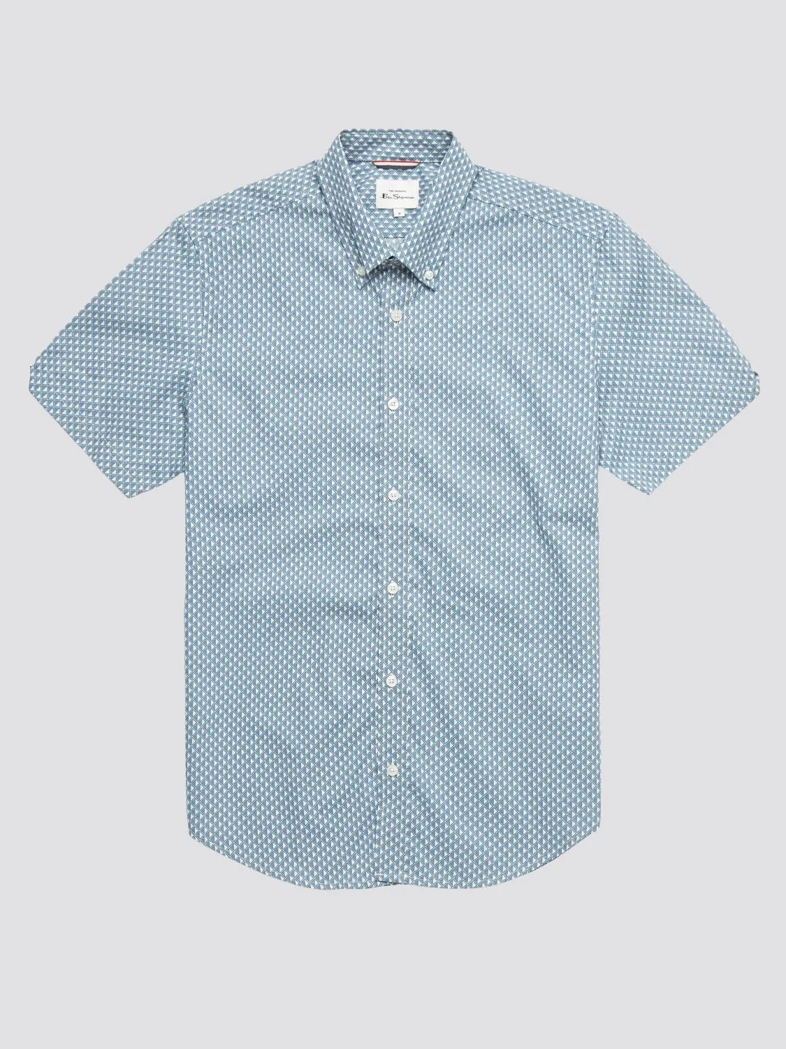Geo Spot Print Shirt - Blue Shadow sold by Ben Sherman product image thumbnail 3