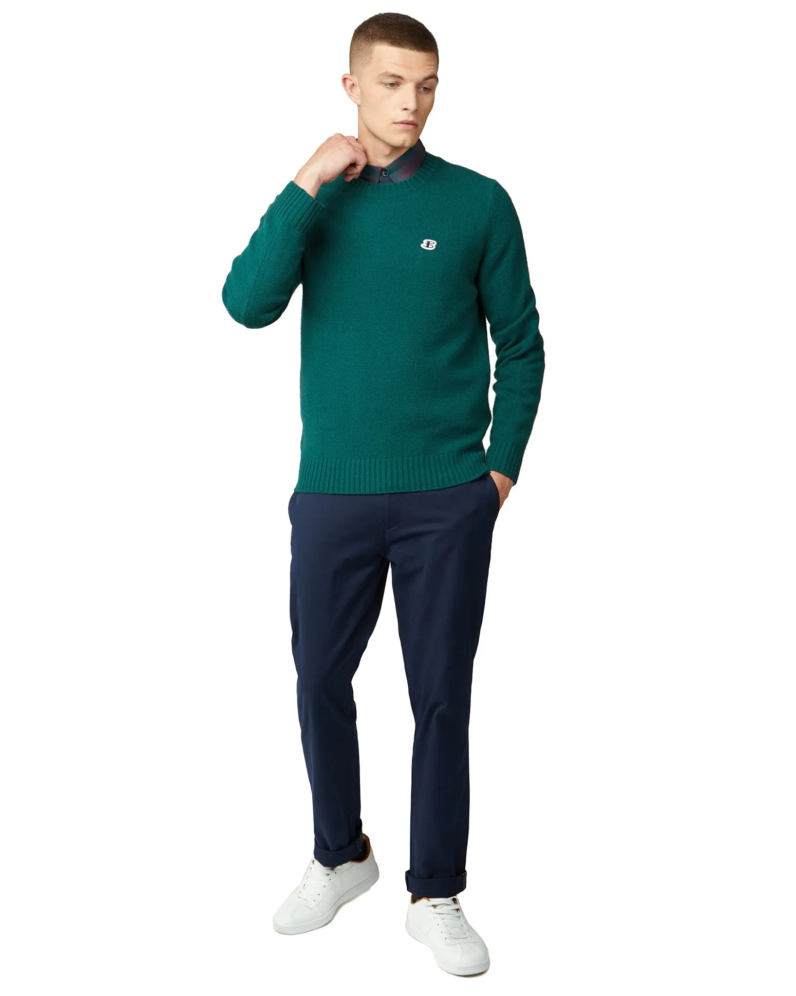 B by Ben Sherman Crewneck Sweater - Forest sold by Ben Sherman product image thumbnail 4