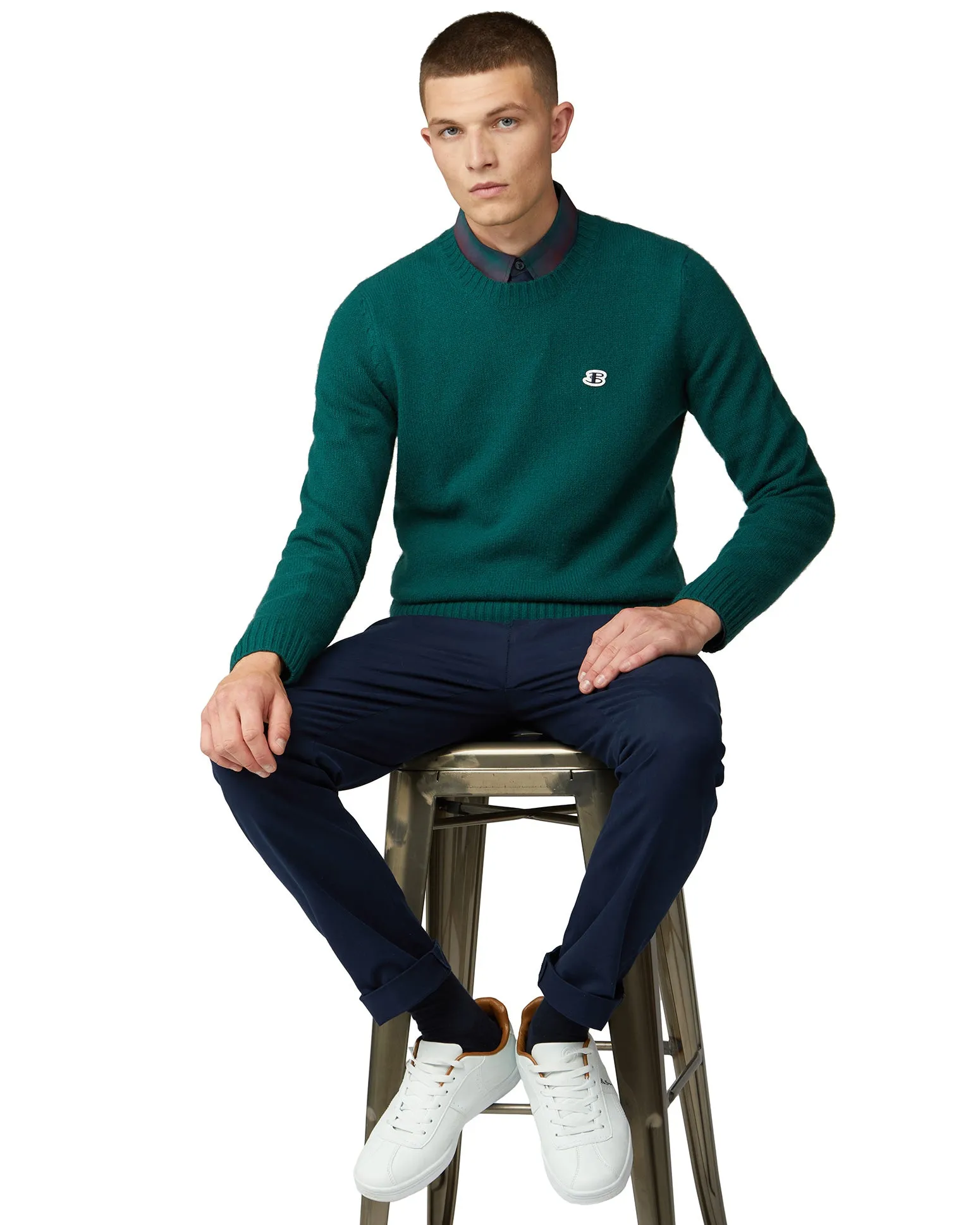 B by Ben Sherman Crewneck Sweater - Forest sold by Ben Sherman product image thumbnail 5