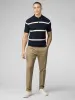 Signature Argyle Stripe Polo - Dark Navy sold by Ben Sherman