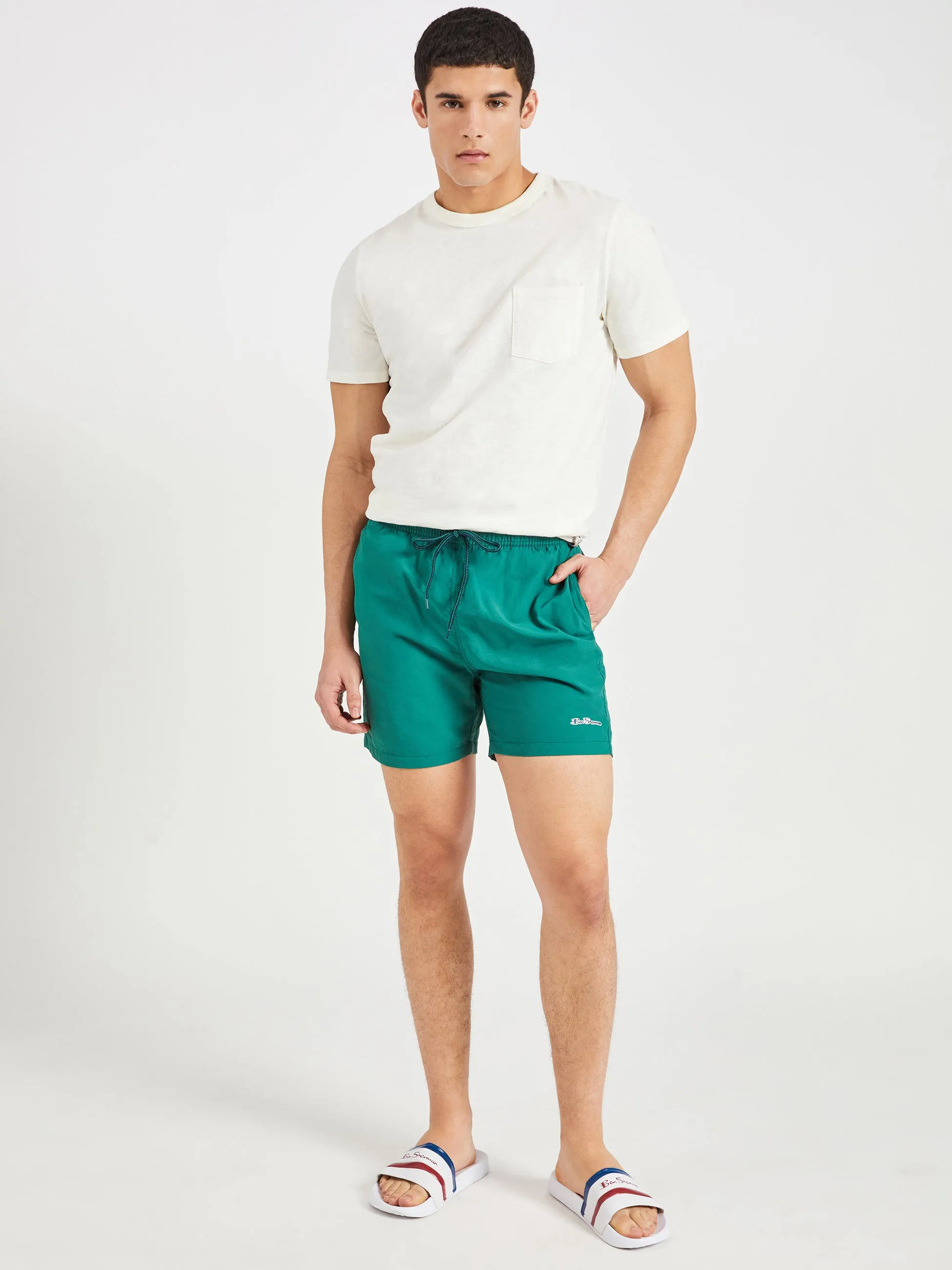 South Beach Swim Shorts - Posy Green sold by Ben Sherman product image thumbnail 4