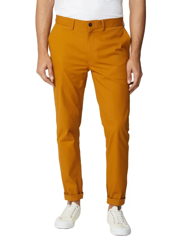 Signature Slim Stretch Chino Pant - Gold sold by Ben Sherman