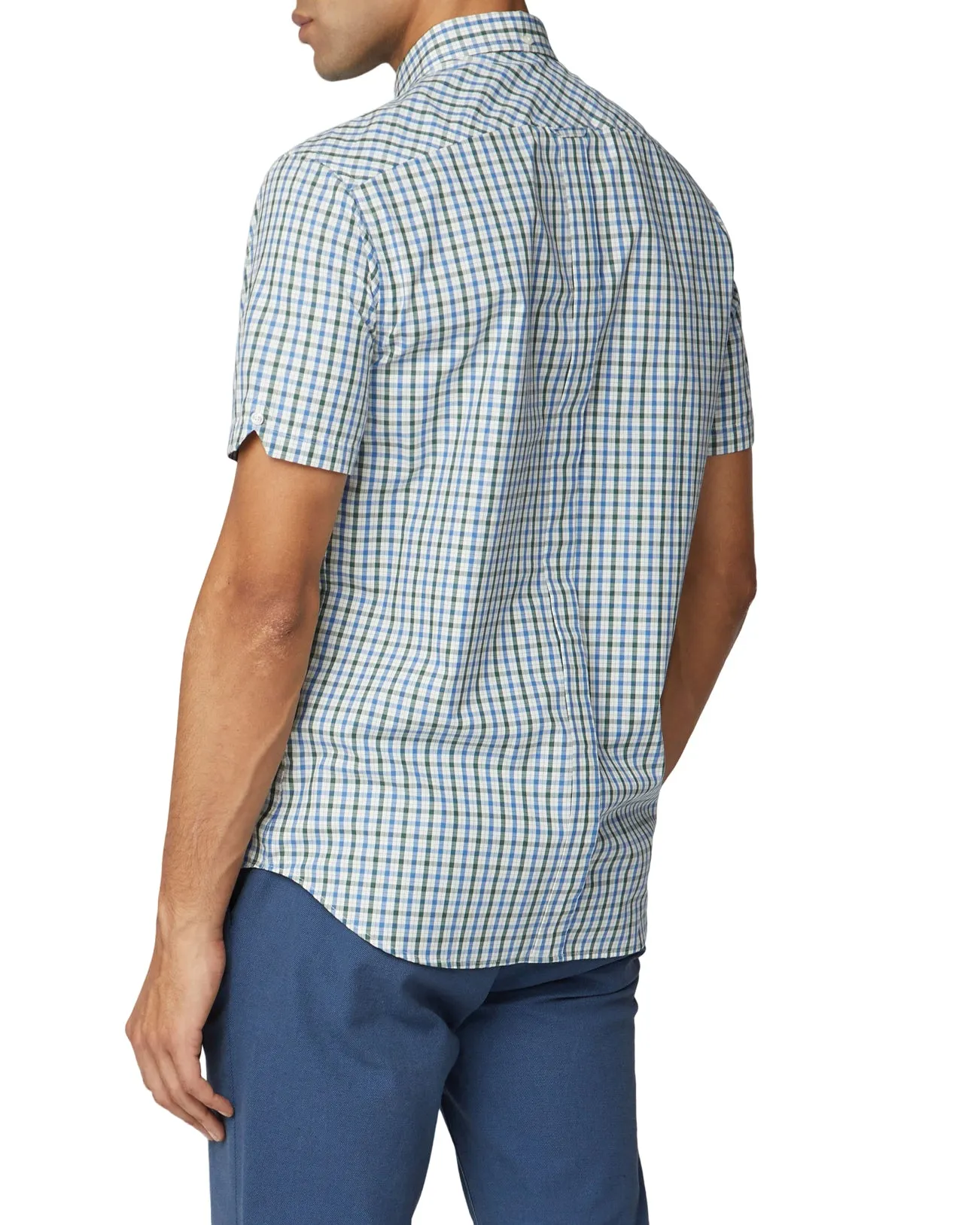 Short-Sleeve House Check - Blue sold by Ben Sherman product image thumbnail 2