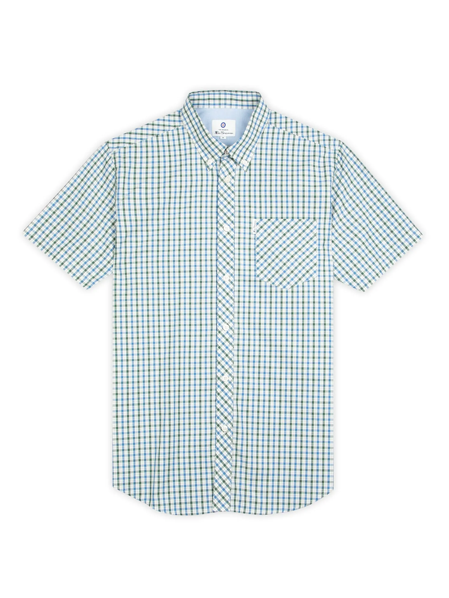 Short-Sleeve House Check - Blue sold by Ben Sherman product image thumbnail 5
