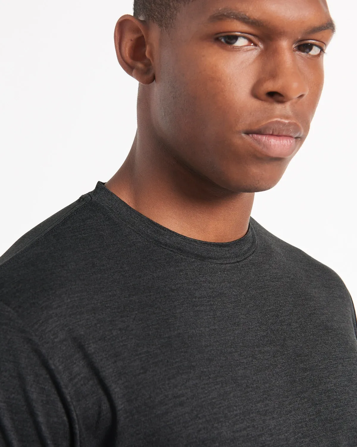 Performance Stretch Marl T-Shirt - Black sold by Ben Sherman product image thumbnail 2