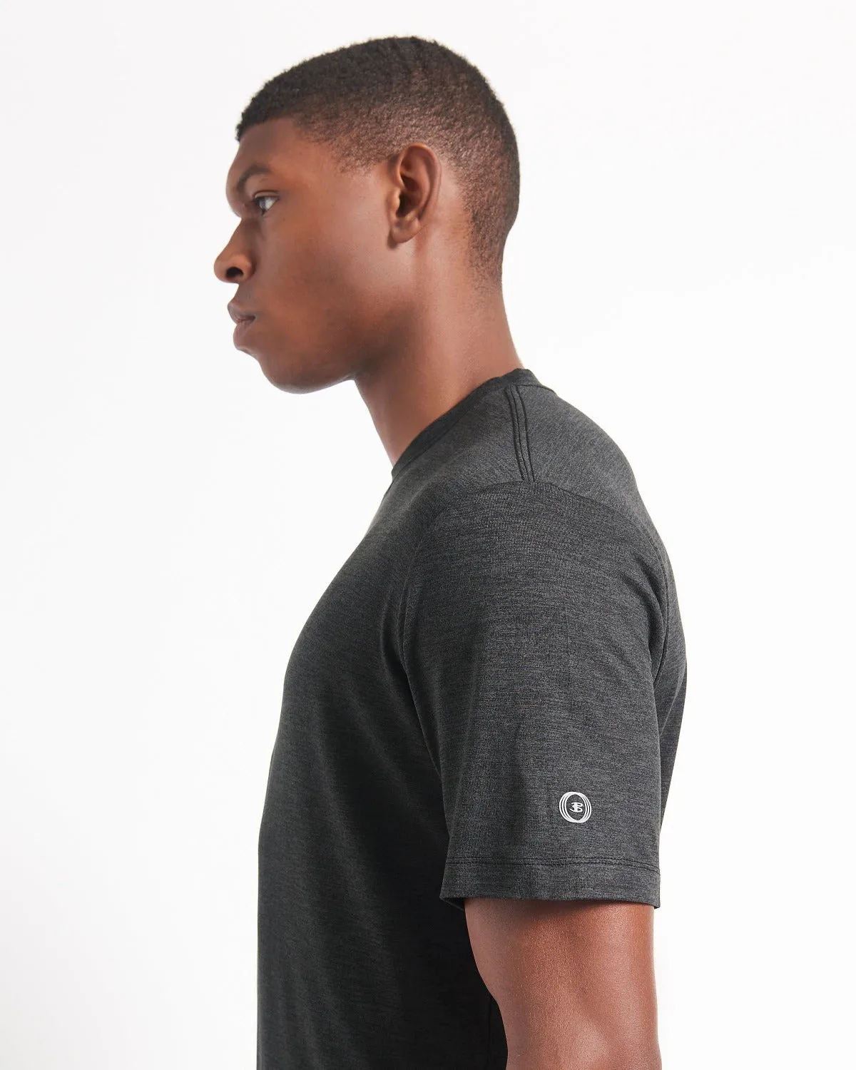 Performance Stretch Marl T-Shirt - Black sold by Ben Sherman product image thumbnail 3