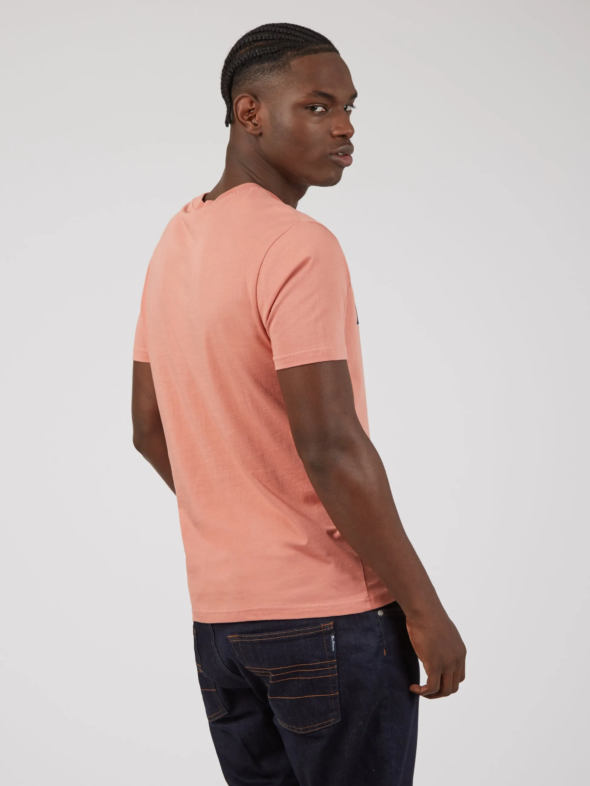 Signature Flock Graphic Tee - Pink sold by Ben Sherman product image thumbnail 3