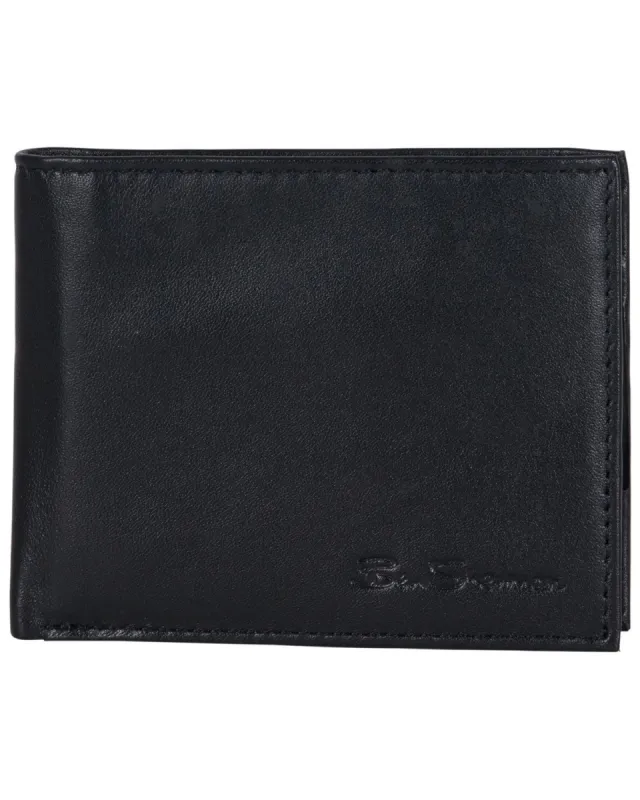 Kensington Sheepskin Leather Passcase Wallet with Flip-up ID Window made by Heritage