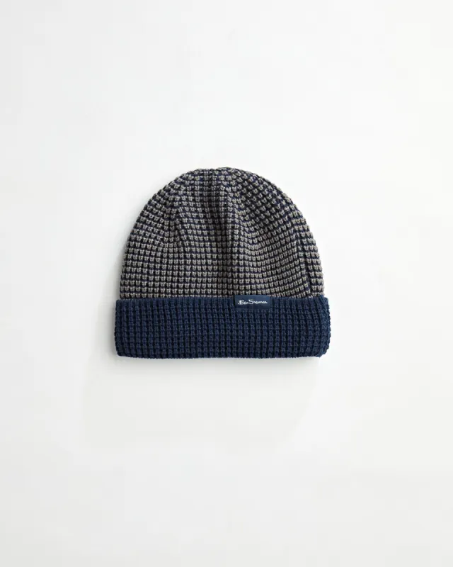 Signature Waffle Knit Beanie made by Ben Sherman