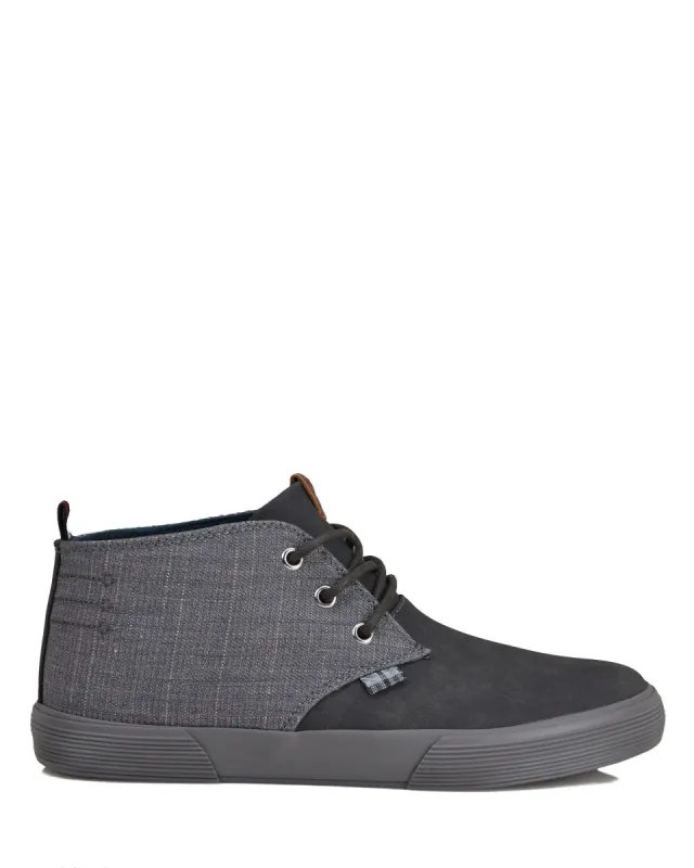 Bradford Denim/Suede Chukka - Dark Grey sold by Ben Sherman