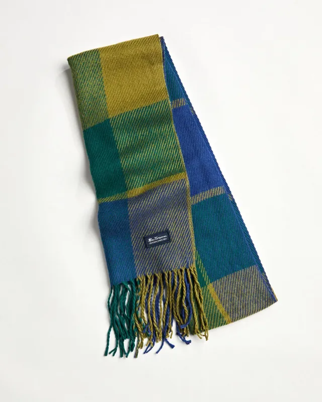 Signature Woven Plaid Scarf sold by Ben Sherman