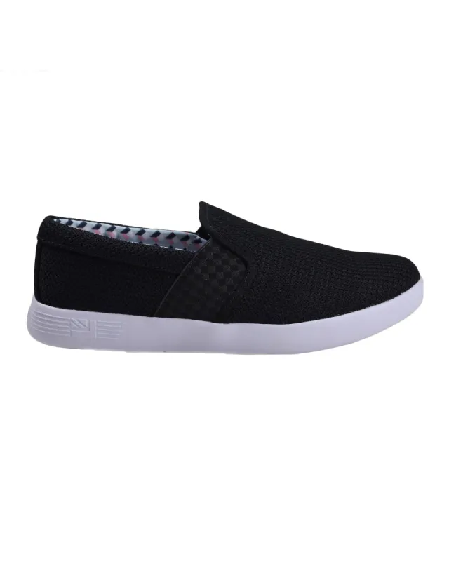 Parnell Gingham Slip-On Sneaker - Black Mesh sold by Ben Sherman
