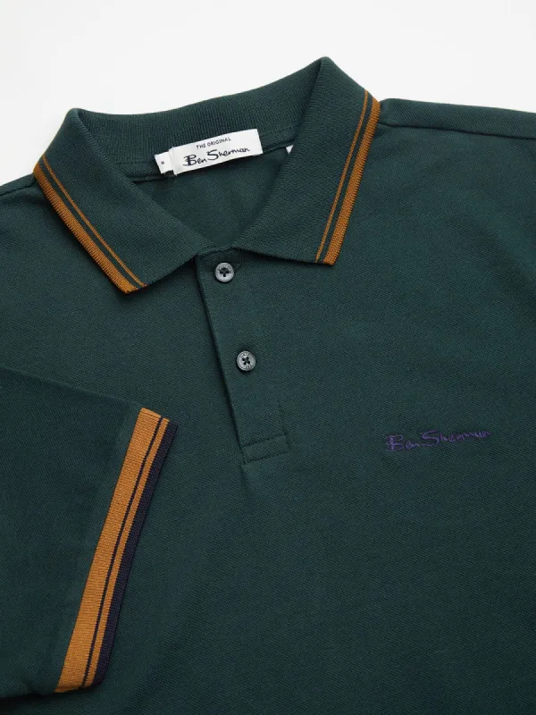 Signature Organic Cotton Polo - Dark Green sold by Ben Sherman