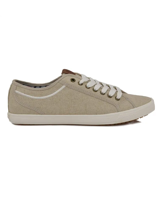 Chandler Low-Top Sneaker - Natural Linen sold by Ben Sherman
