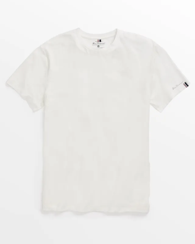 Men's Short-Sleeve Lounge Tee - White made by Ben Sherman